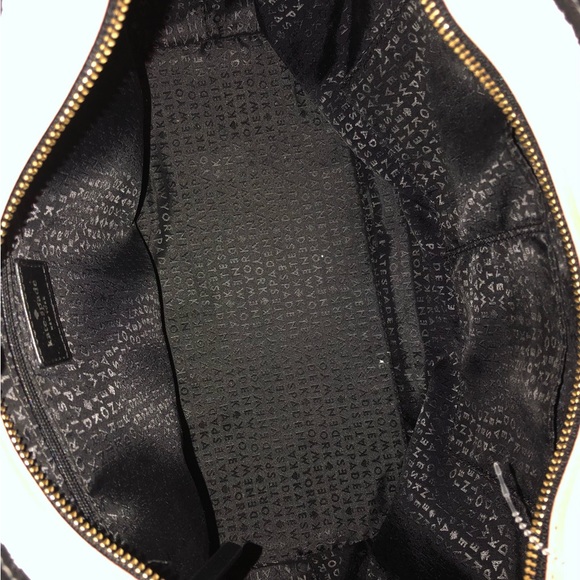 KATE SPADE Striped Zipper Top Two Handle Oversized Tote Beach Bag - Picture 4 of 8